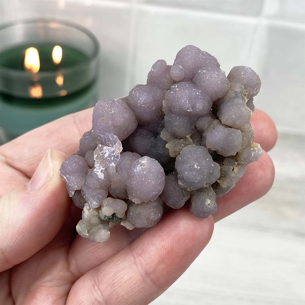 Natural Grape Agate Specimen from Madagascar