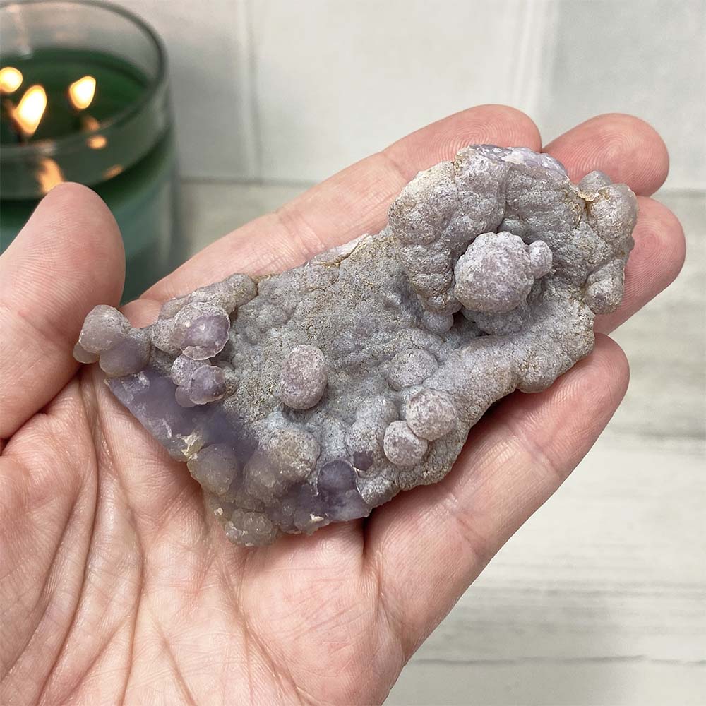 Natural Grape Agate Specimen from Madagascar