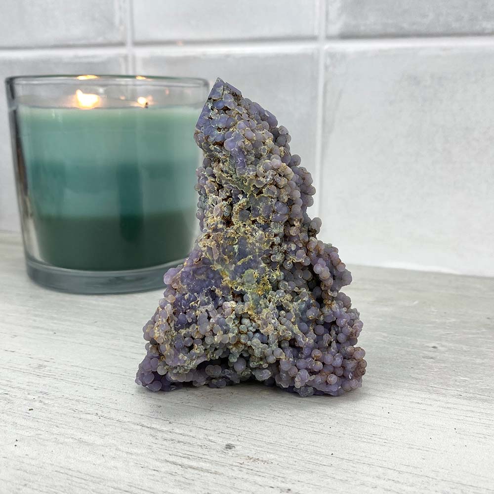 RARE and amazing Grape agate tower. outlet Deep Purple color - 136g