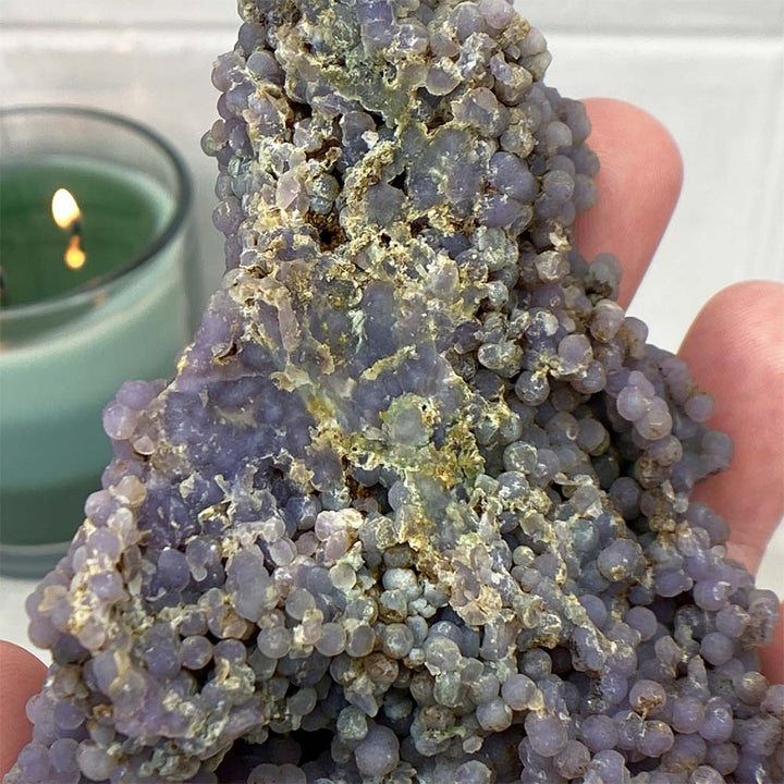 Natural Purple Grape Agate Tower