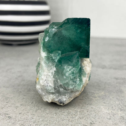 green fluorite cube natural specimen