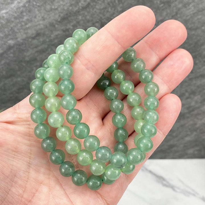 Green Aventurine Stone Stretch Bracelet