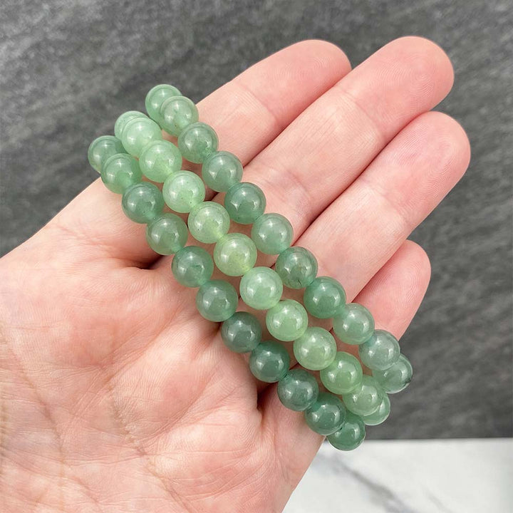 Green Aventurine Stone Stretch Bracelet