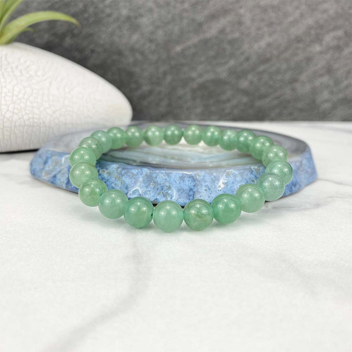 Green Aventurine Stone Stretch Bracelet