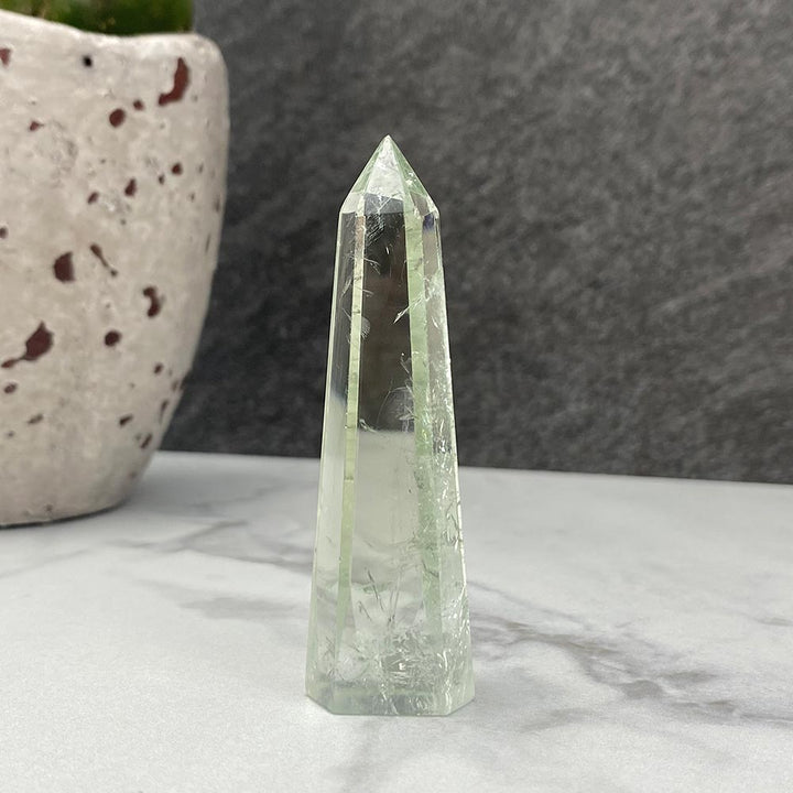 Polished Green Quartz Tower