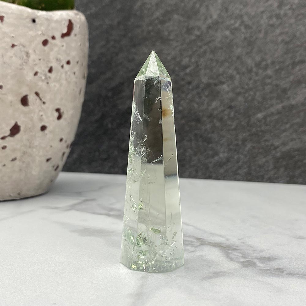 Polished Green Quartz Tower
