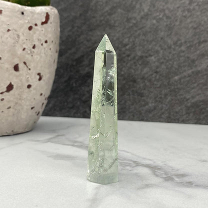 Polished Green Quartz Tower