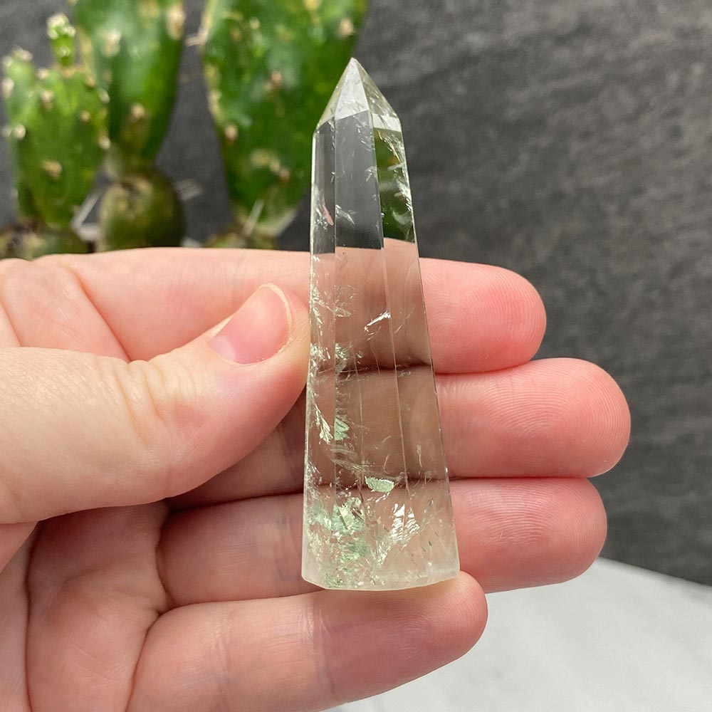 Polished Green Quartz Tower
