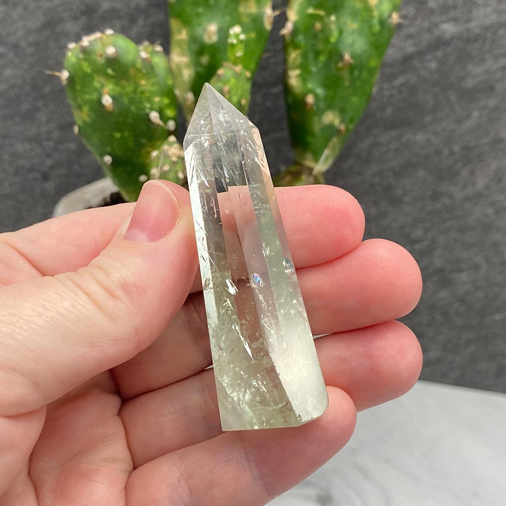 green quartz crystal tower