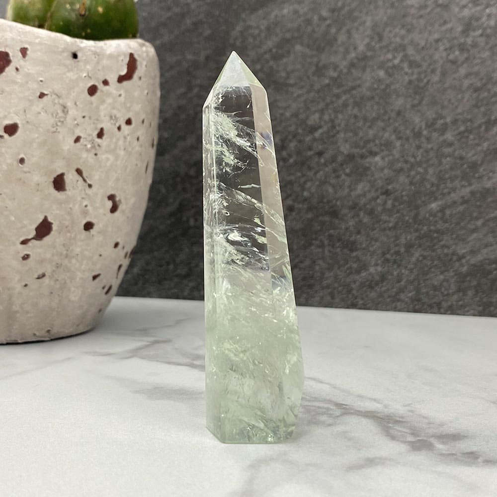 Polished Green Quartz Tower