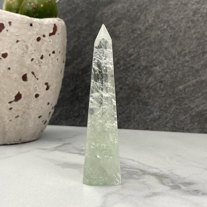 Polished Green Quartz Tower