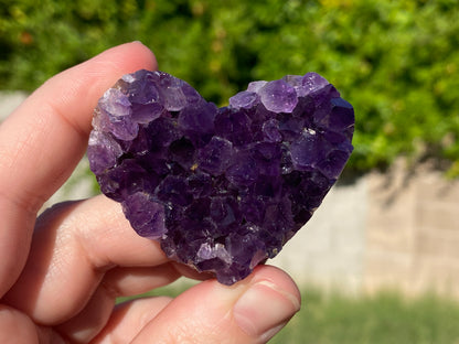 Heart Shaped Amethyst Cluster