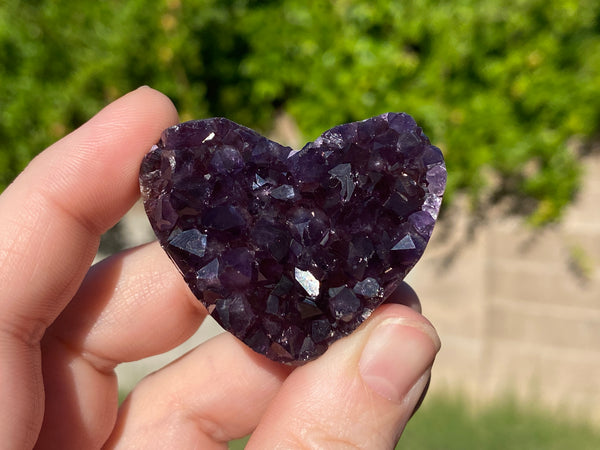 Heart Shaped Amethyst Cluster