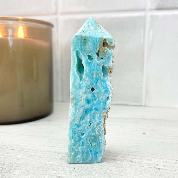 Polished Hemimorphite Tower