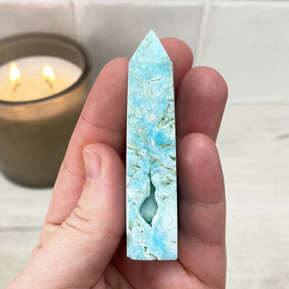 Polished Hemimorphite Tower