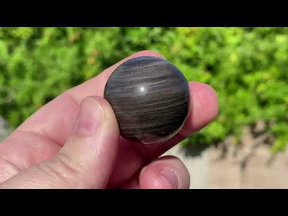 Silver Sheen Obsidian Sphere
