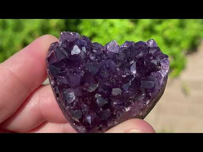 Heart Shaped Amethyst Cluster