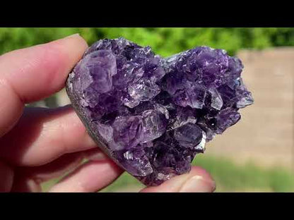 Heart Shaped Amethyst Cluster