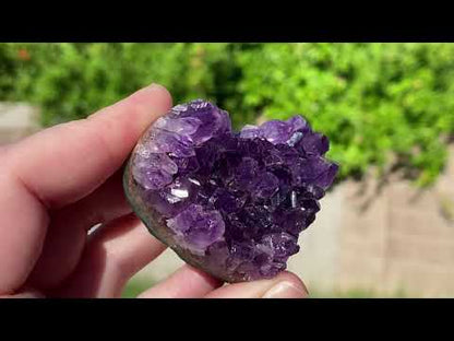 Heart Shaped Amethyst Cluster