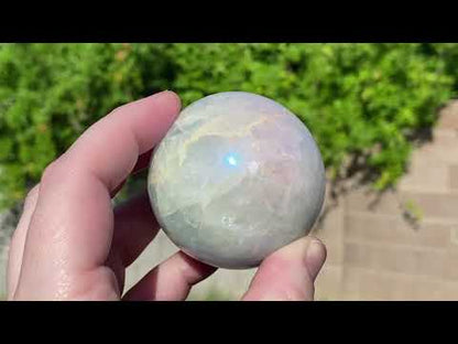 Polished Aura Celestite Sphere