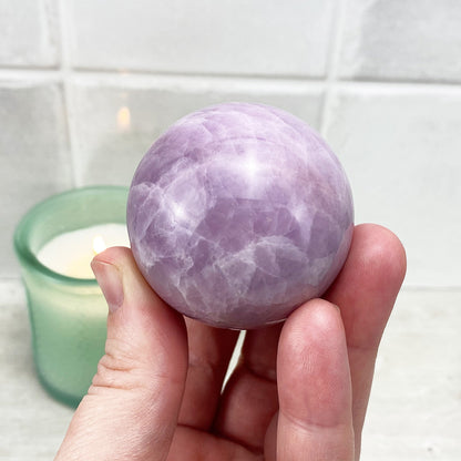 Polished Kunzite Sphere