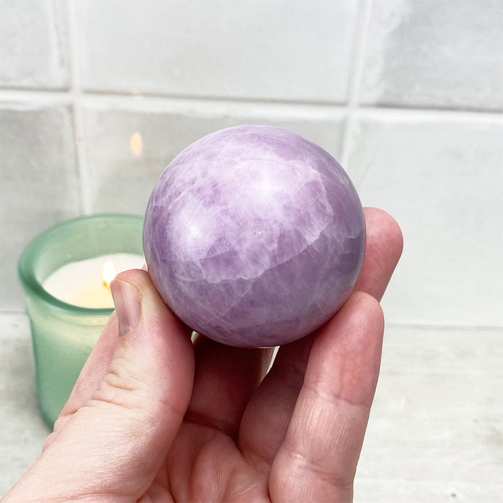 Polished Kunzite Sphere