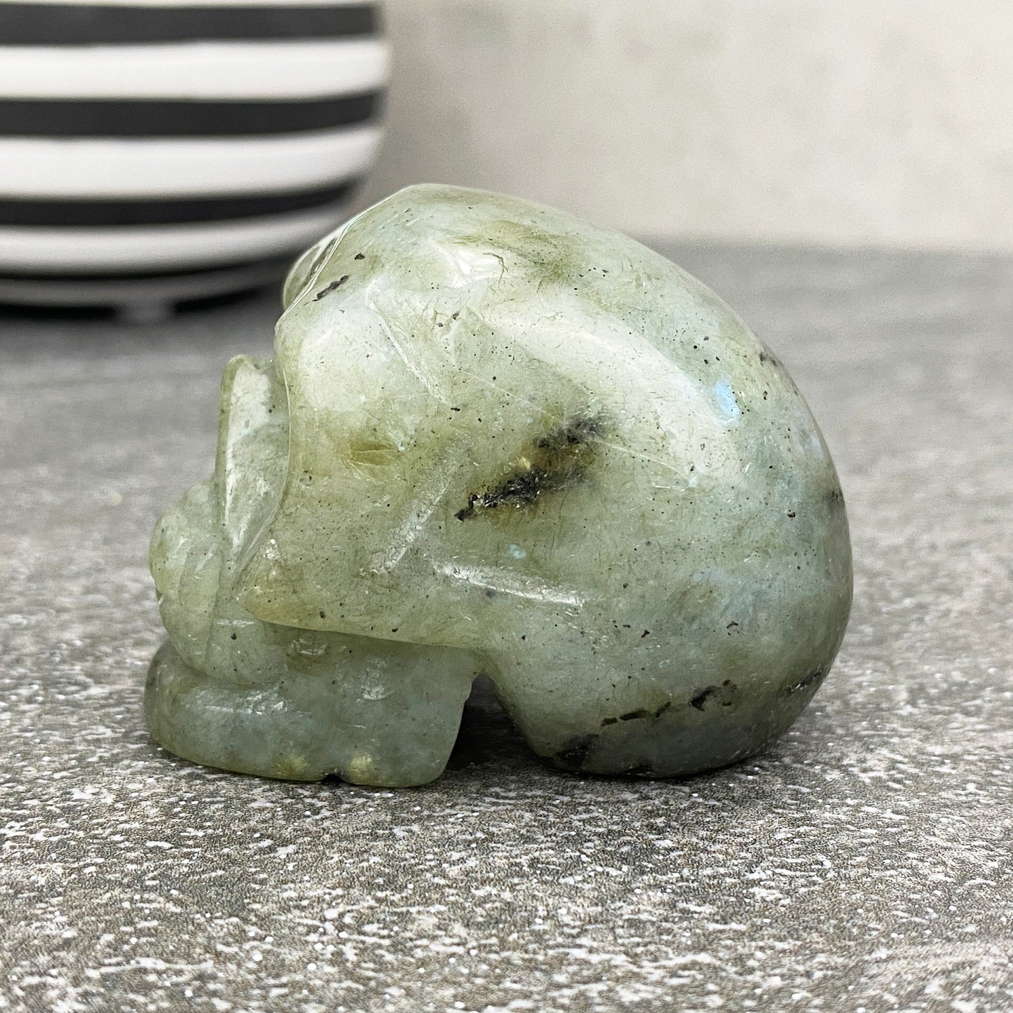 Labradorite Mini Skull Carving