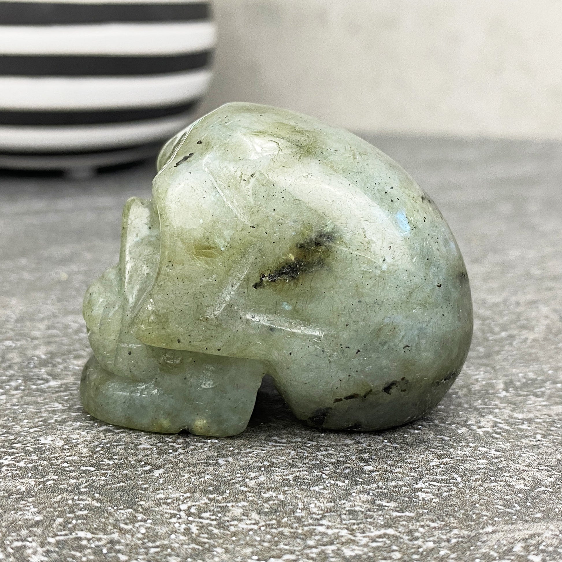 Labradorite Mini Skull Carving