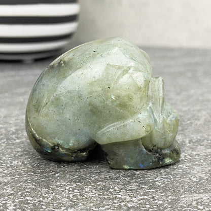 Labradorite Mini Skull Carving