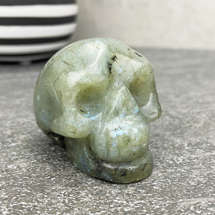 Labradorite Mini Skull Carving