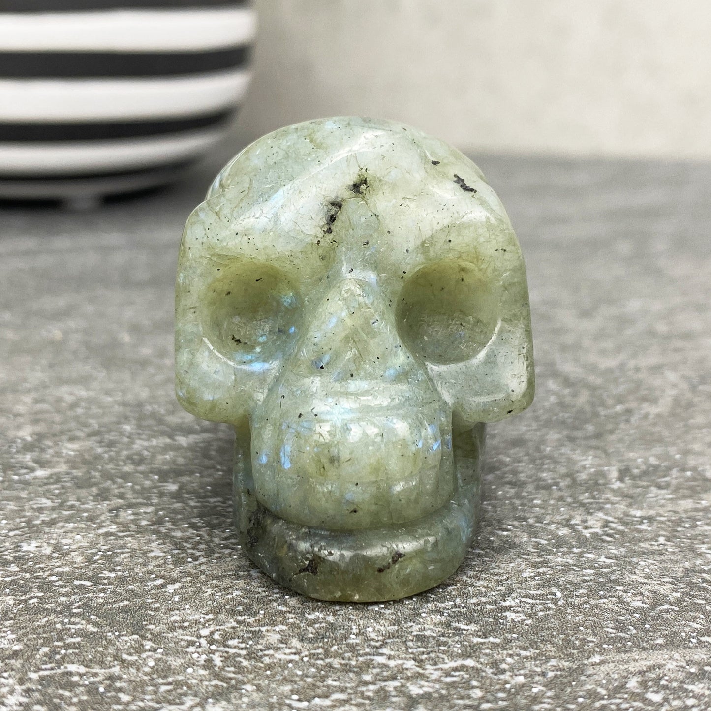 Labradorite Mini Skull Carving