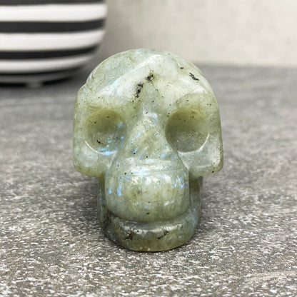 Labradorite Mini Skull Carving