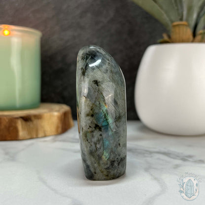 Polished Purple and Blue Flash Labradorite Freeform