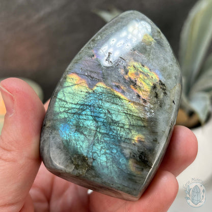 Polished Purple and Blue Flash Labradorite Freeform