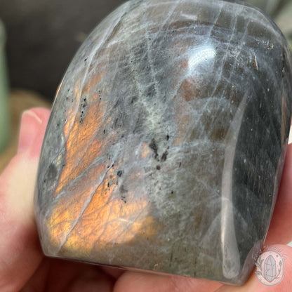 Orange and Yellow Flash Labradorite Freeform
