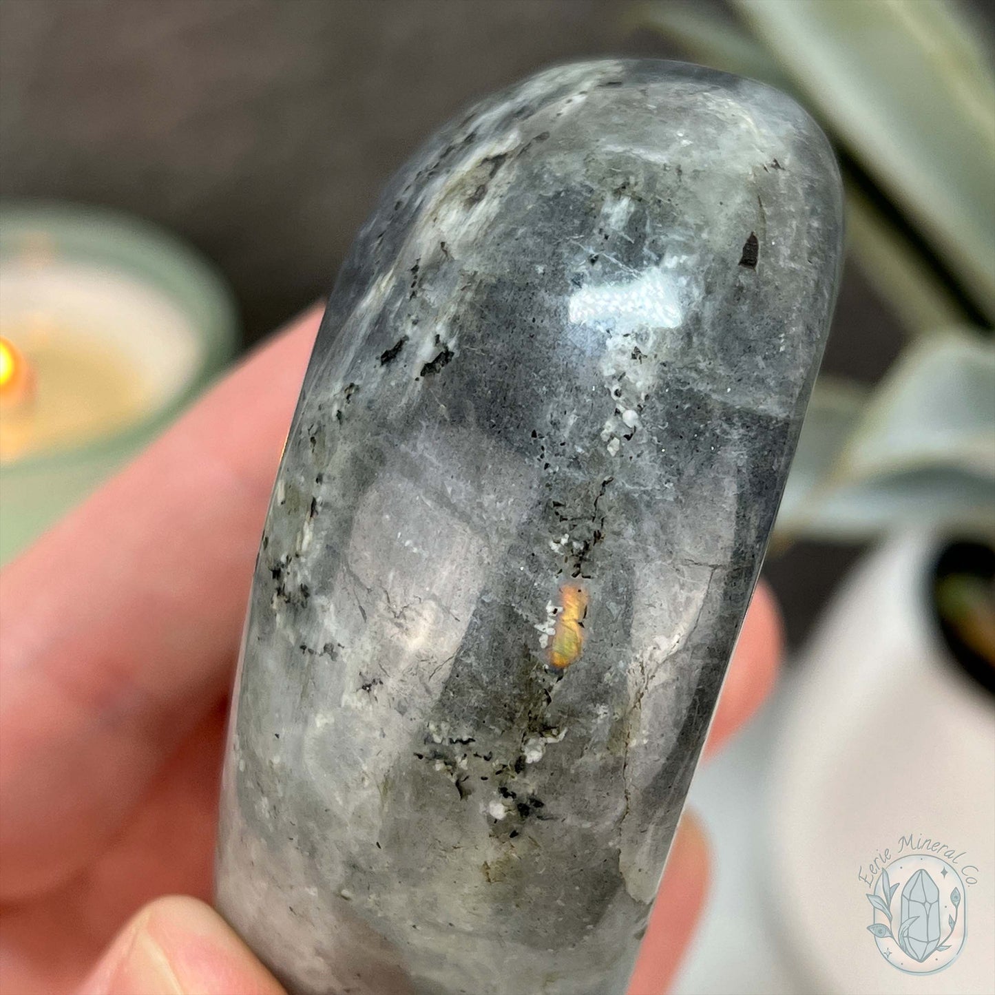 Polished Blue and Purple Flash Labradorite Freeform