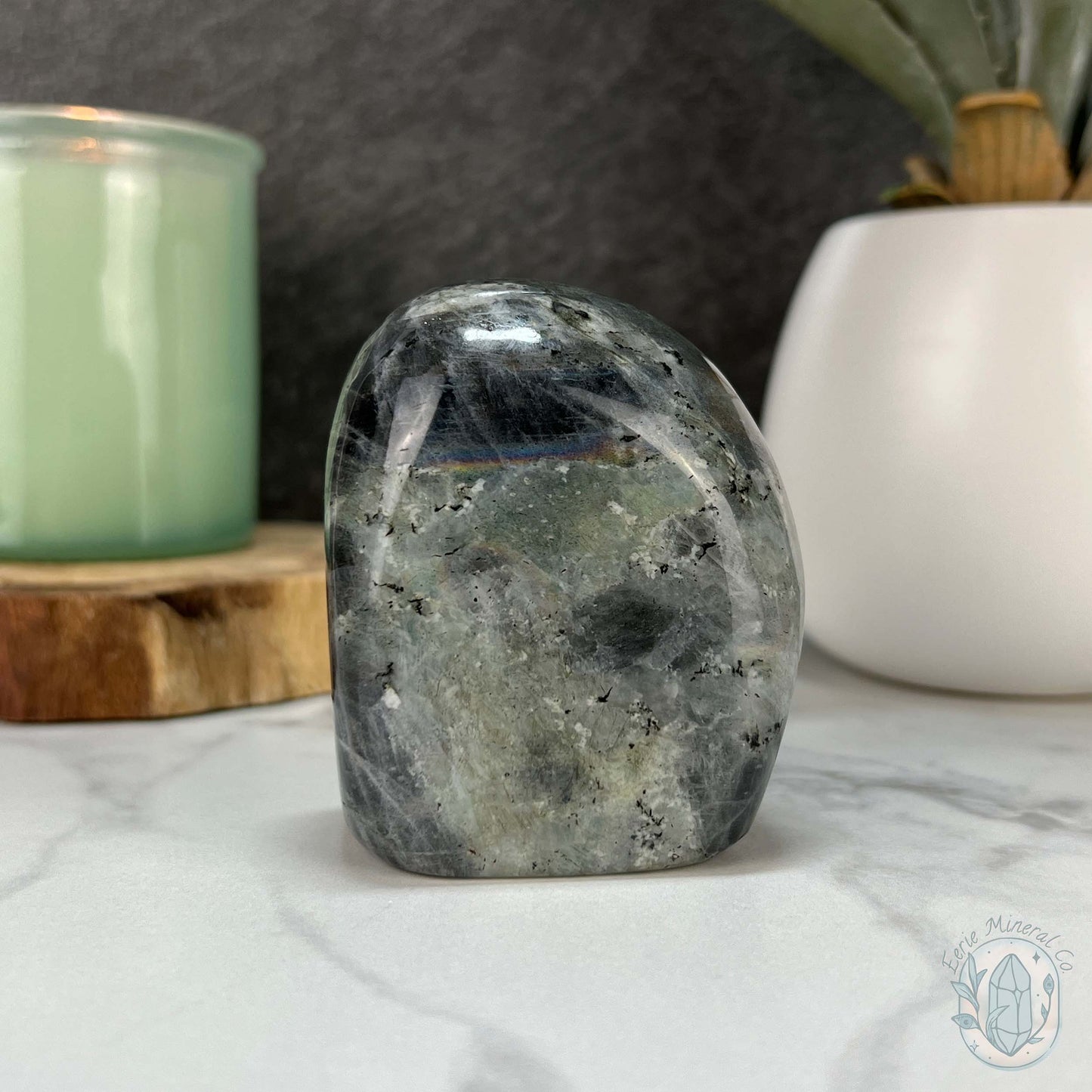 Polished Blue and Purple Flash Labradorite Freeform