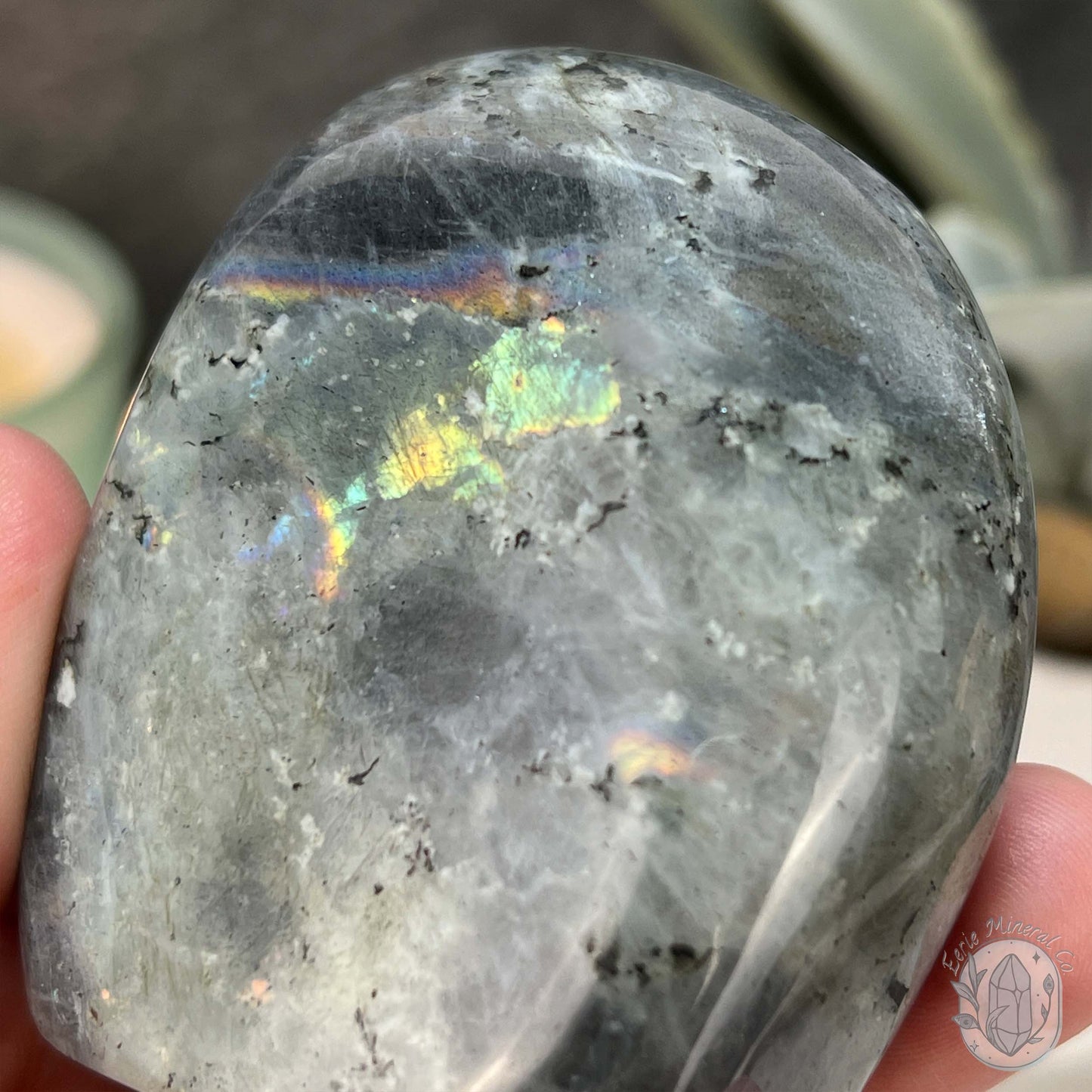 Polished Blue and Purple Flash Labradorite Freeform