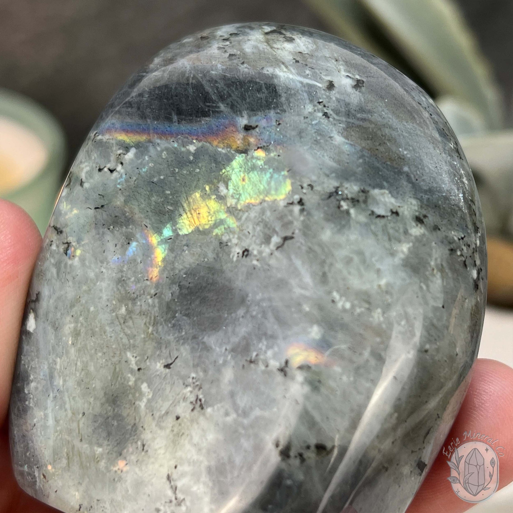 Polished Blue and Purple Flash Labradorite Freeform