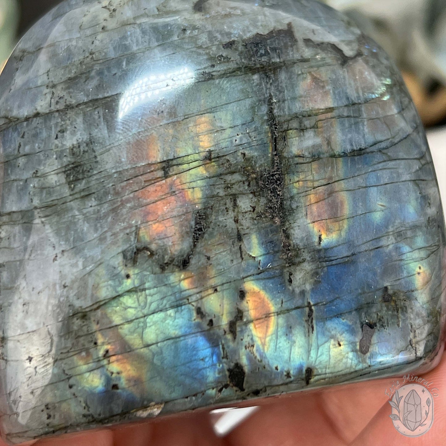 Polished Rainbow Flash Labradorite Freeform