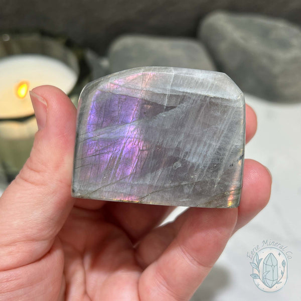 Lavender Sunset Colored Flash Labradorite Freeform