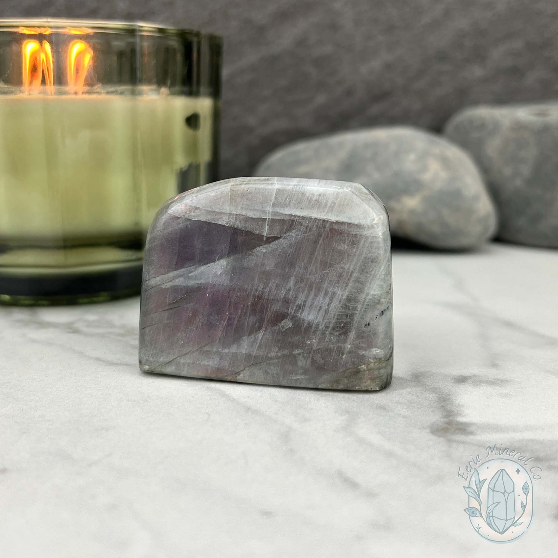 Lavender Sunset Colored Flash Labradorite Freeform
