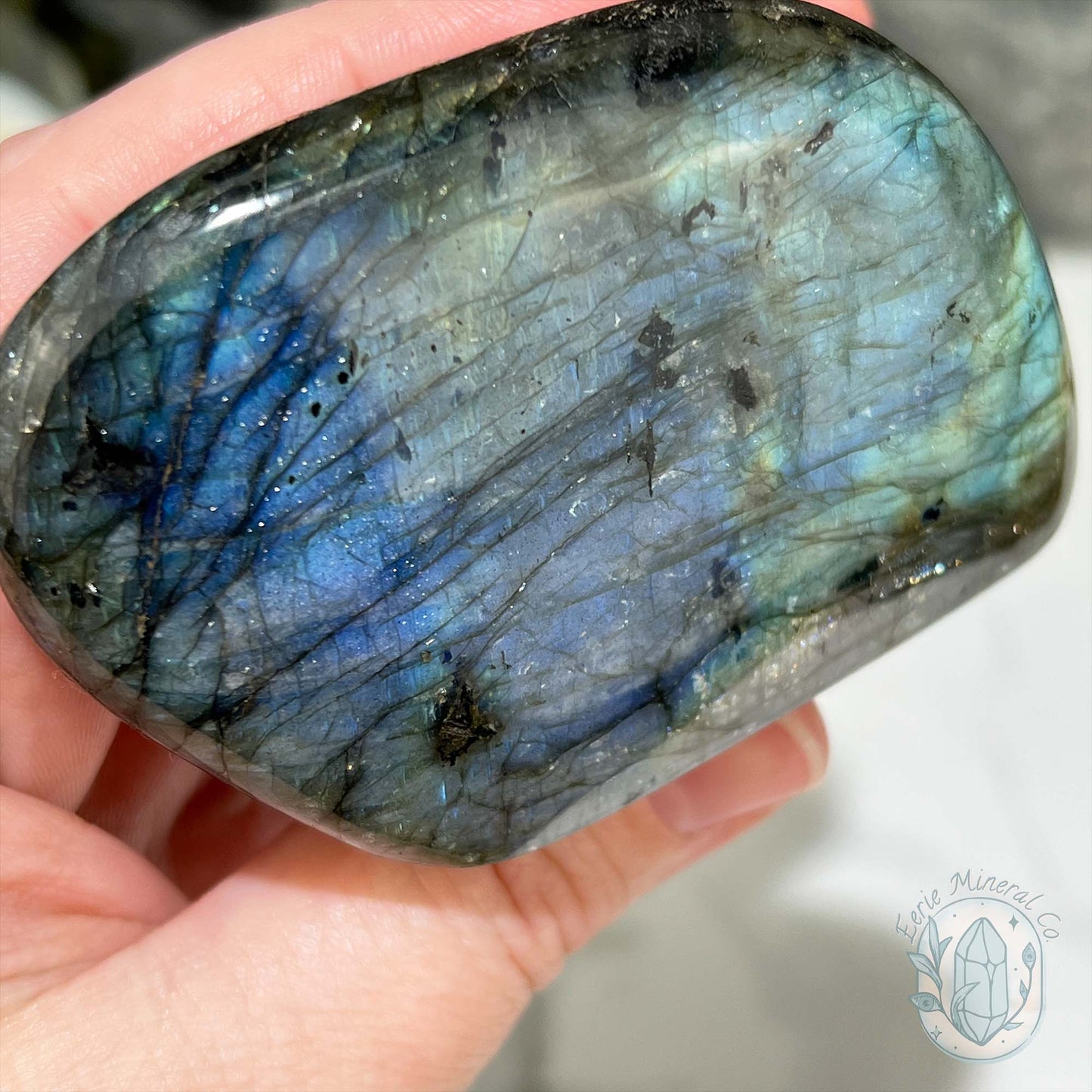 Polished Blue Flash Labradorite Freeform