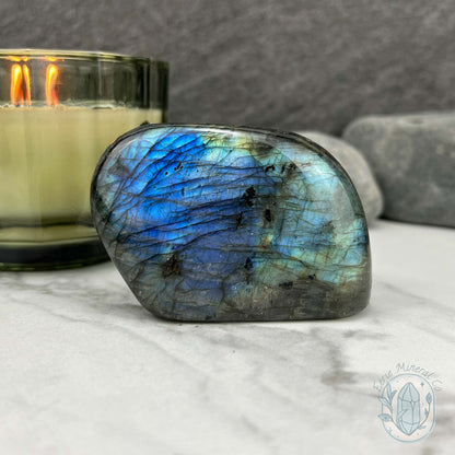 Polished Blue Flash Labradorite Freeform