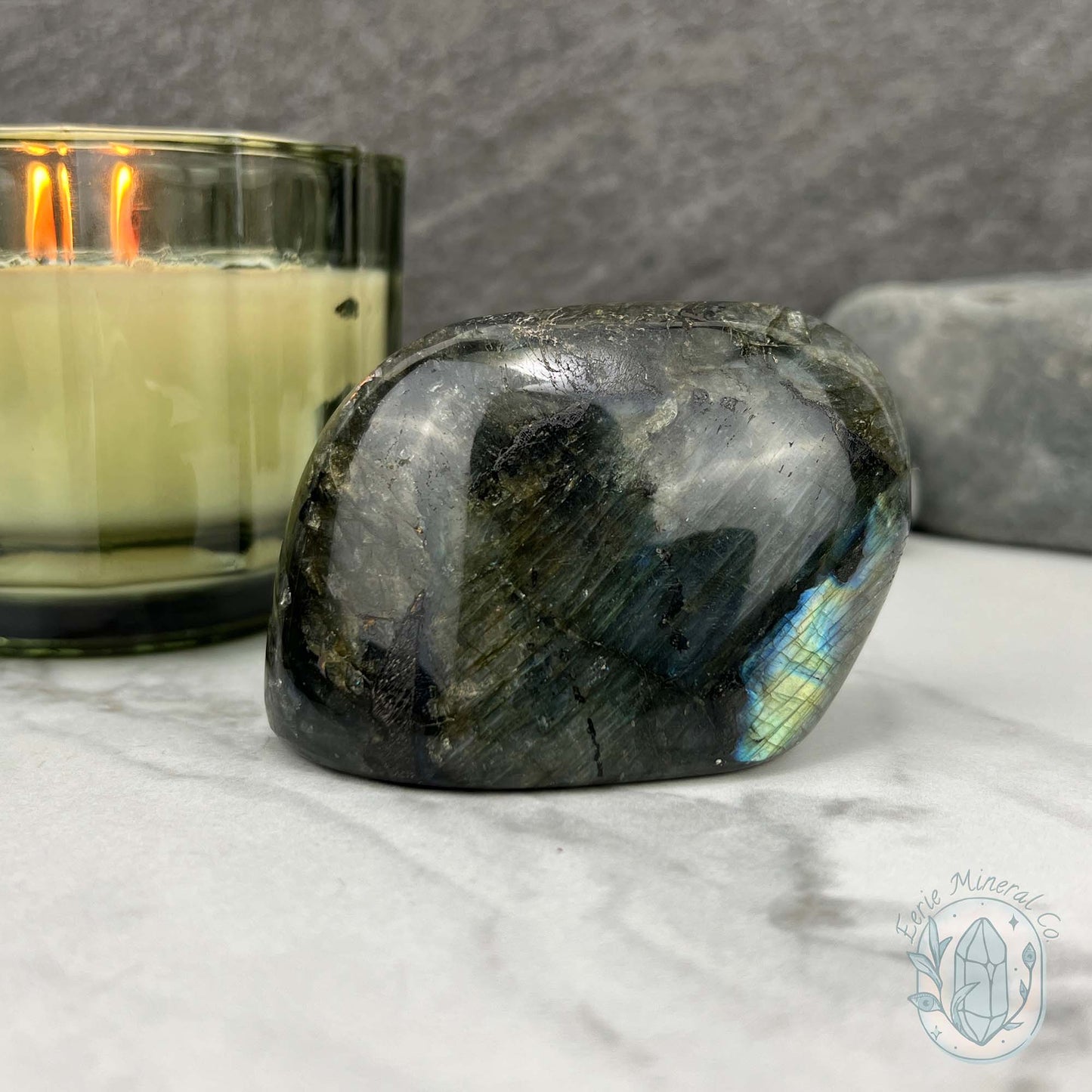 Polished Blue Flash Labradorite Freeform
