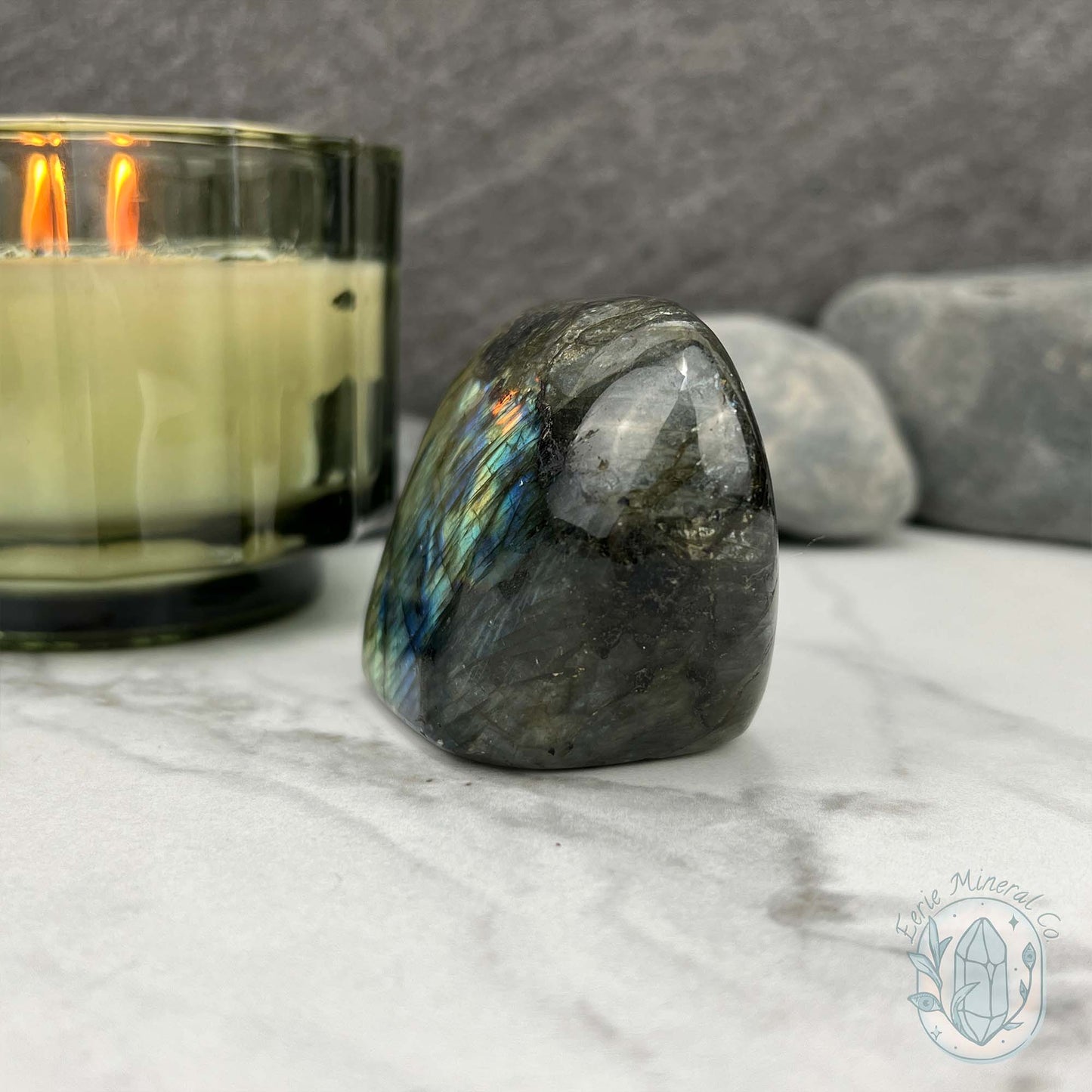 Polished Blue Flash Labradorite Freeform