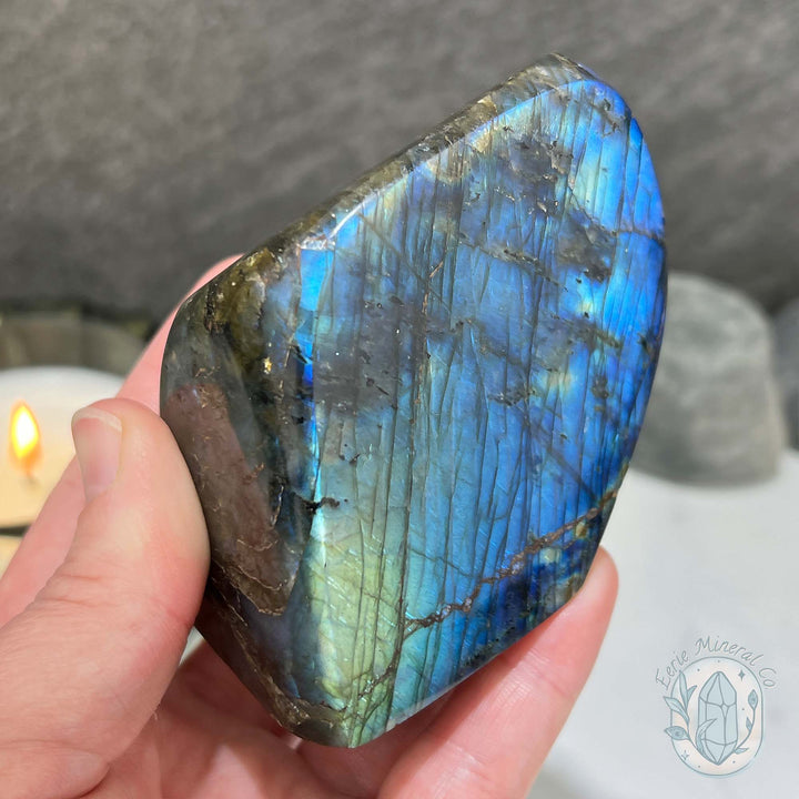 Polished Blue Flash Labradorite Freeform