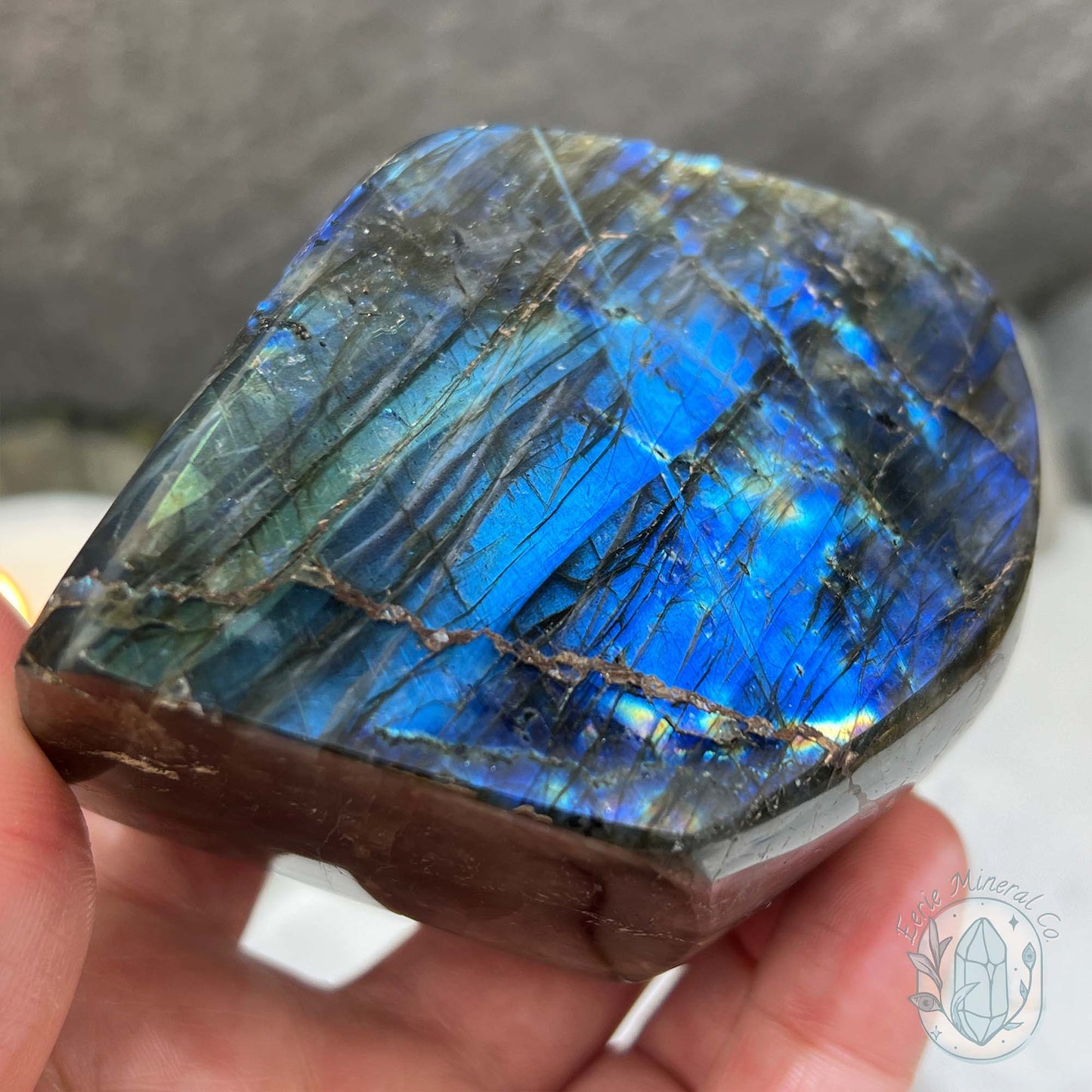 Polished Blue Flash Labradorite Freeform