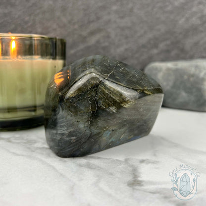 Polished Golden-Blue Flash Labradorite Freeform