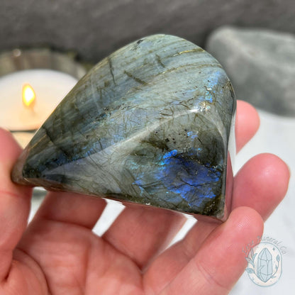 Polished Golden-Blue Flash Labradorite Freeform